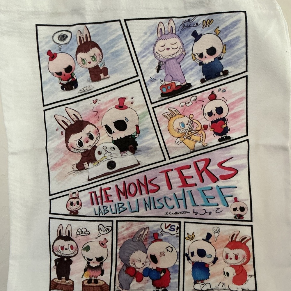 Labubu comic theme tote - Picture 5 of 6